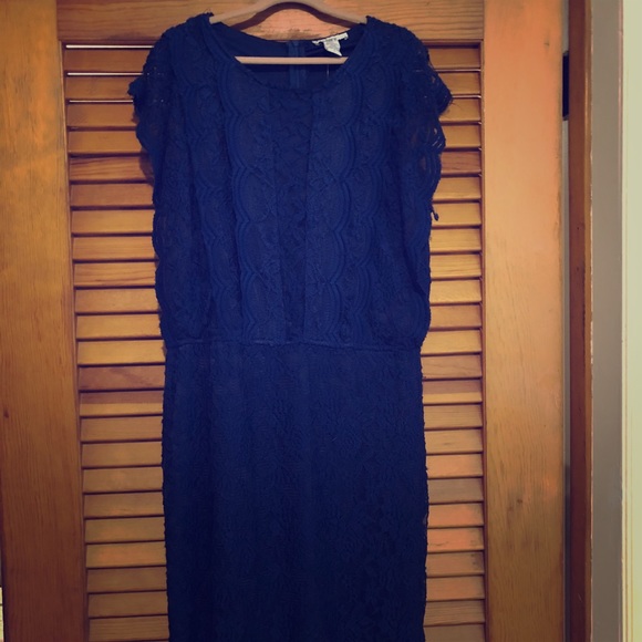 Blue lace dress - Picture 3 of 5